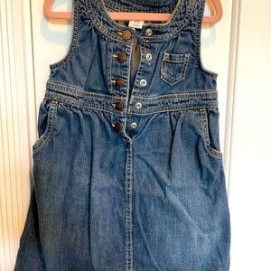 Old Navy jean jumper dress, size 5